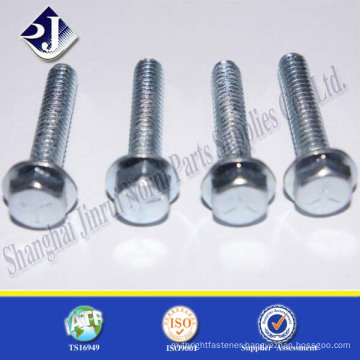 alibaba hardware supplier mild steel zinc plated flange bolt